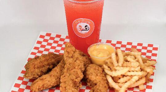 4pc Chkn Tender-Fries Combo w Drinks